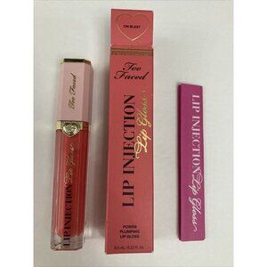Too Faced  Lip Injection Power Plumping Lip Gloss On Blast New In Box Glossy